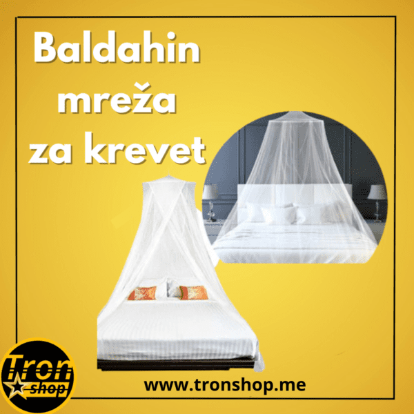 Baldahin mreža za krevet savršeni spas protiv komaraca i insekata