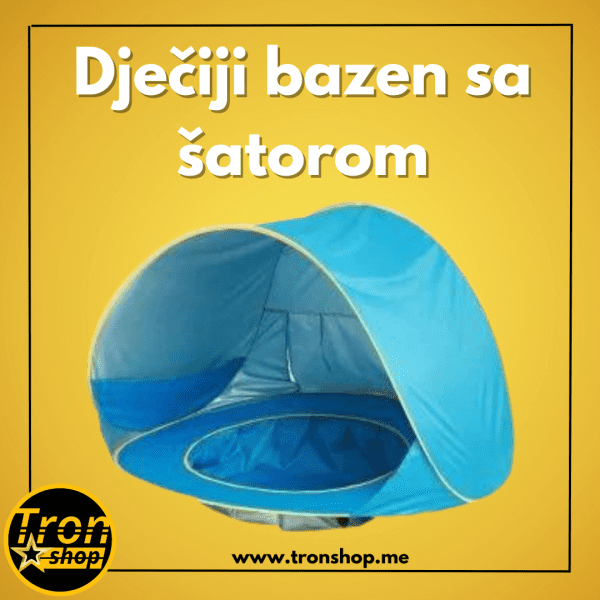 3u1 dječiji bazen sa šatorom za plažu i dvorište