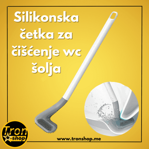 Inovativna silikonska savitljiva čekta za čišćenje wc šolja