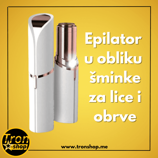Epilator u obliku šminke za lice i obrve