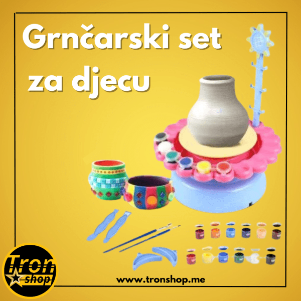 Veliki grnčarski set za djecu za edukativnu zabavu