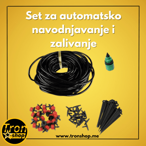 Set za automatsko navodnjavanje i zalivanje bašta i cvijeća