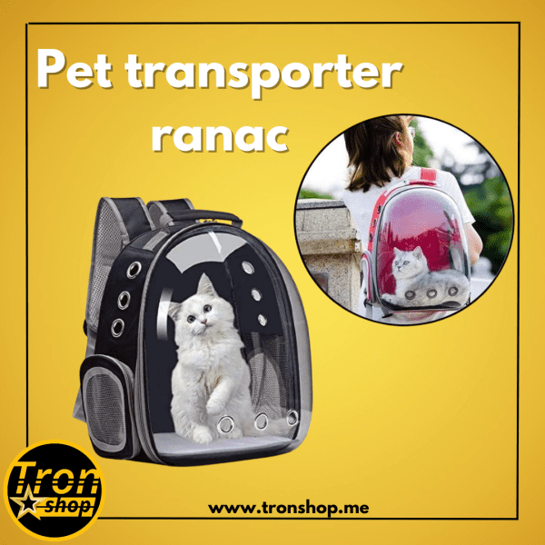 PET Transporter ranac sa kapsulom za pse, mačke, štence, papagaje…