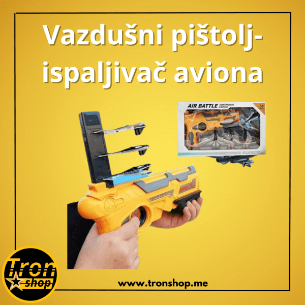 Vazdušni pištolj ISPALJIVAČ AVIONA bez baterija 100% bezbijedan