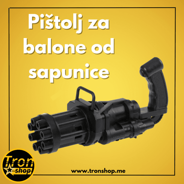 Električni pištolj za balone od sapunice-Gatling