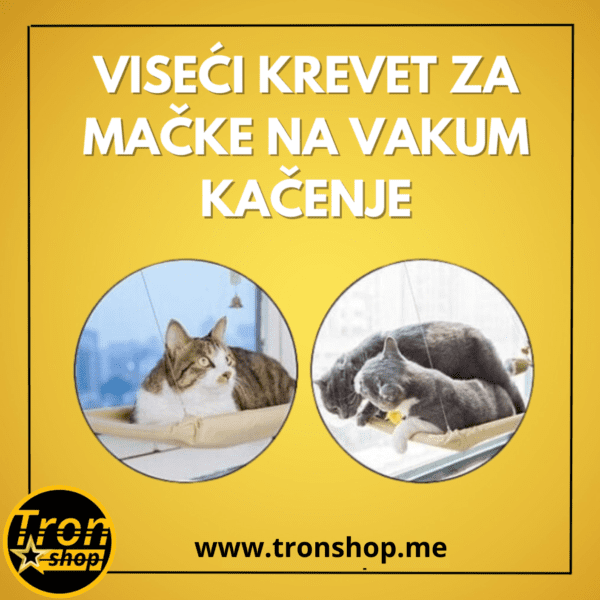 Viseći krevet za mačke na jako vakum kačenje