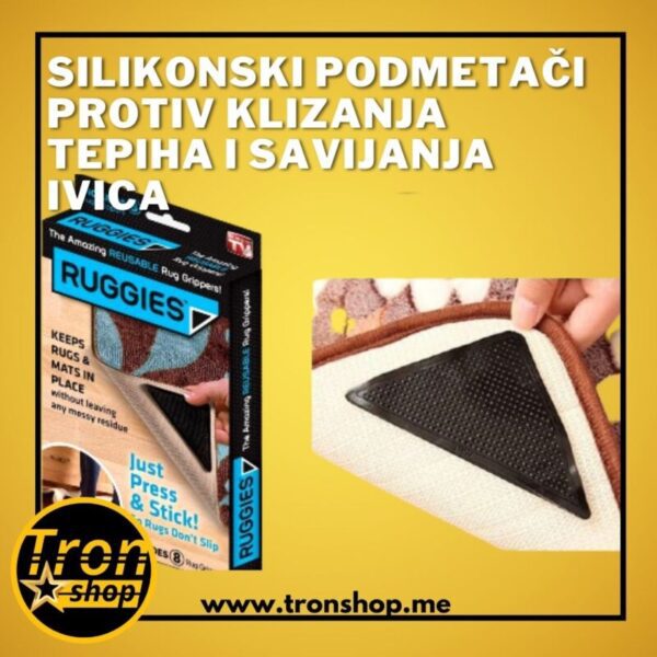 Silikonski podmetači protiv klizanja tepiha i savijanja ivica