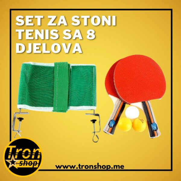 SET ZA STONI TENIS SA 8 DJELOVA