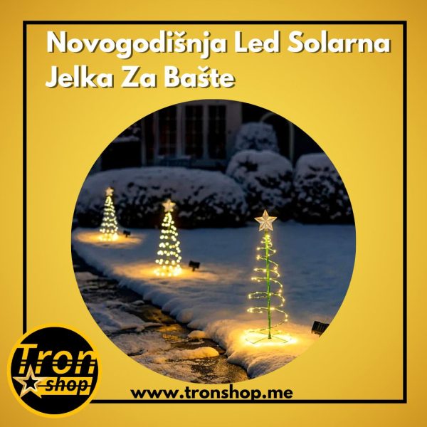 Led Solarna Novogodišnja Jelka Za Bašte