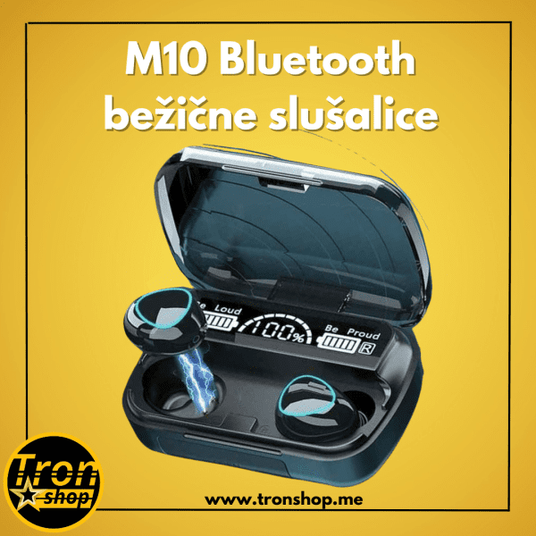 M10 Bluetooth bežične slušalice