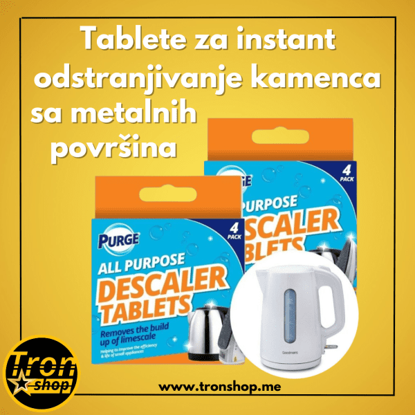 Tablete za instant odstranjivanje kamenaca sa metalnih površina