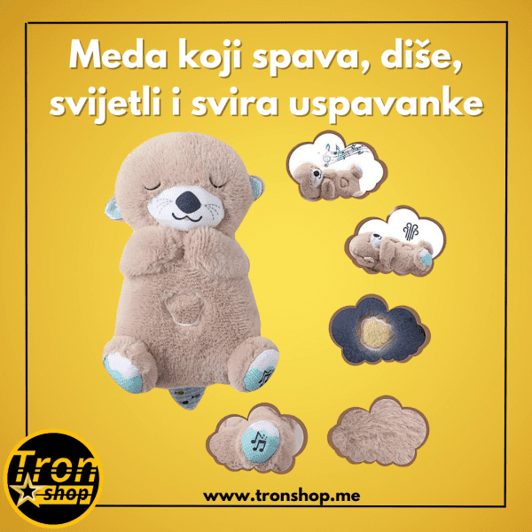 Meda koji spava, diše, svijetli i svira uspavanke