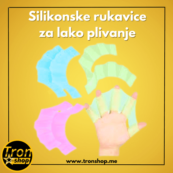 Silikonske rukavice za lako plivanje