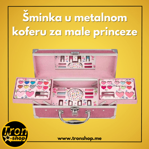 Šminka u metalnom koferu za male princeze