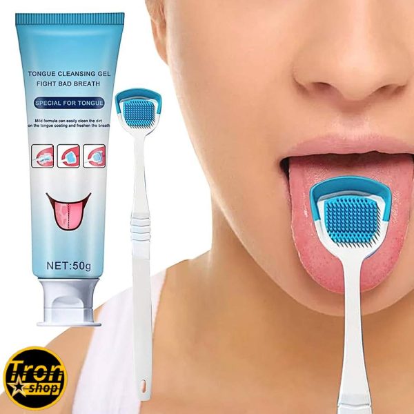 Antibakterijski gel set za čišćenje jezika i svež dah