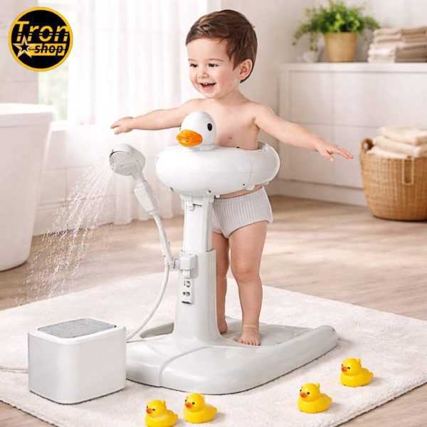 Podesivi stalak za kupanje beba u obliku patkice – Sigurna i udobna podrška