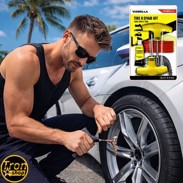 Set za popravku guma - Komplet za brzu i jednostavnu popravku guma